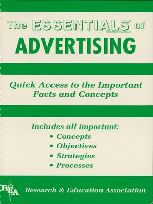 cover image of Advertising Essentials